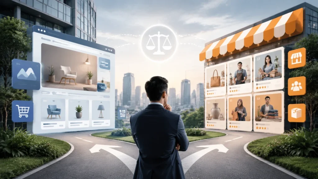 website vs marketplace, mana yang lebih baik? - featured image