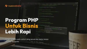 Featured image jasa pembuatan program php dengan Pexels dan single dark overlay 40 persen