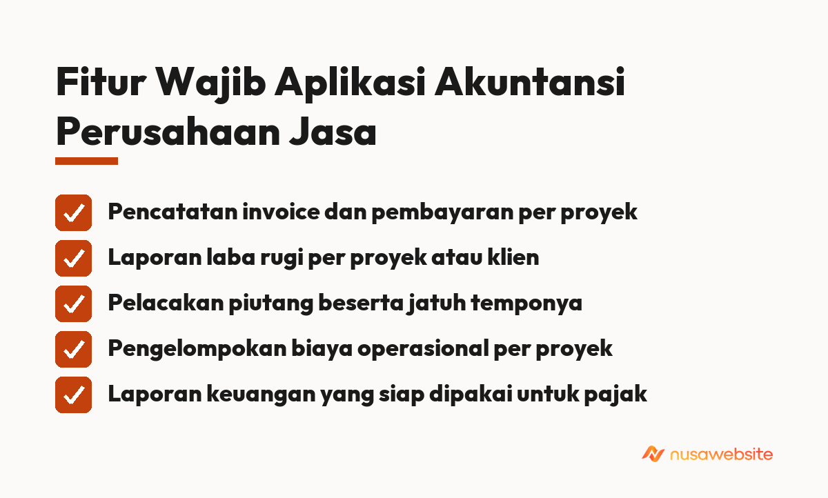 aplikasi akuntansi perusahaan jasa