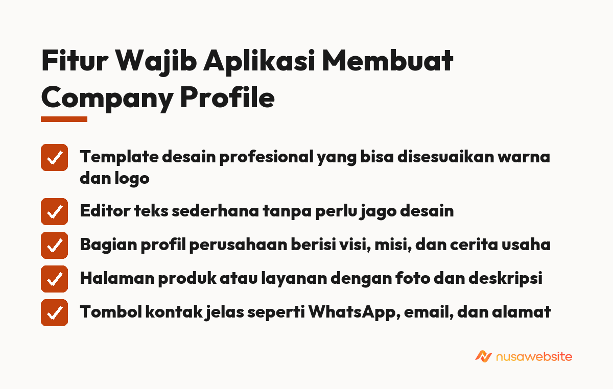 aplikasi membuat company profile