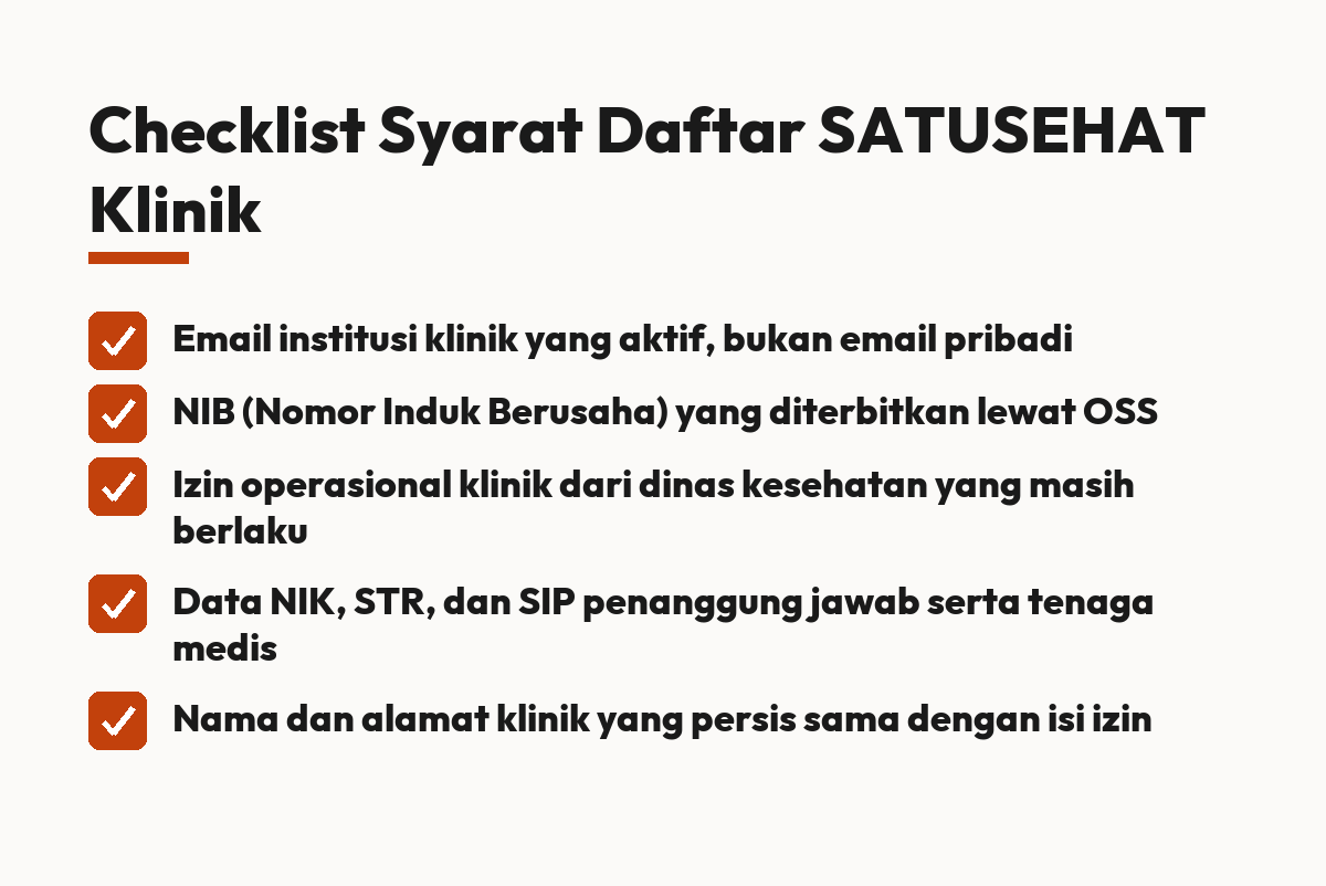 cara daftar satusehat klinik