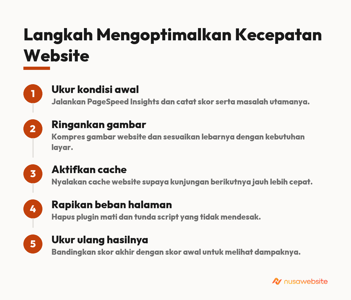 Langkah Mengoptimalkan Kecepatan Website