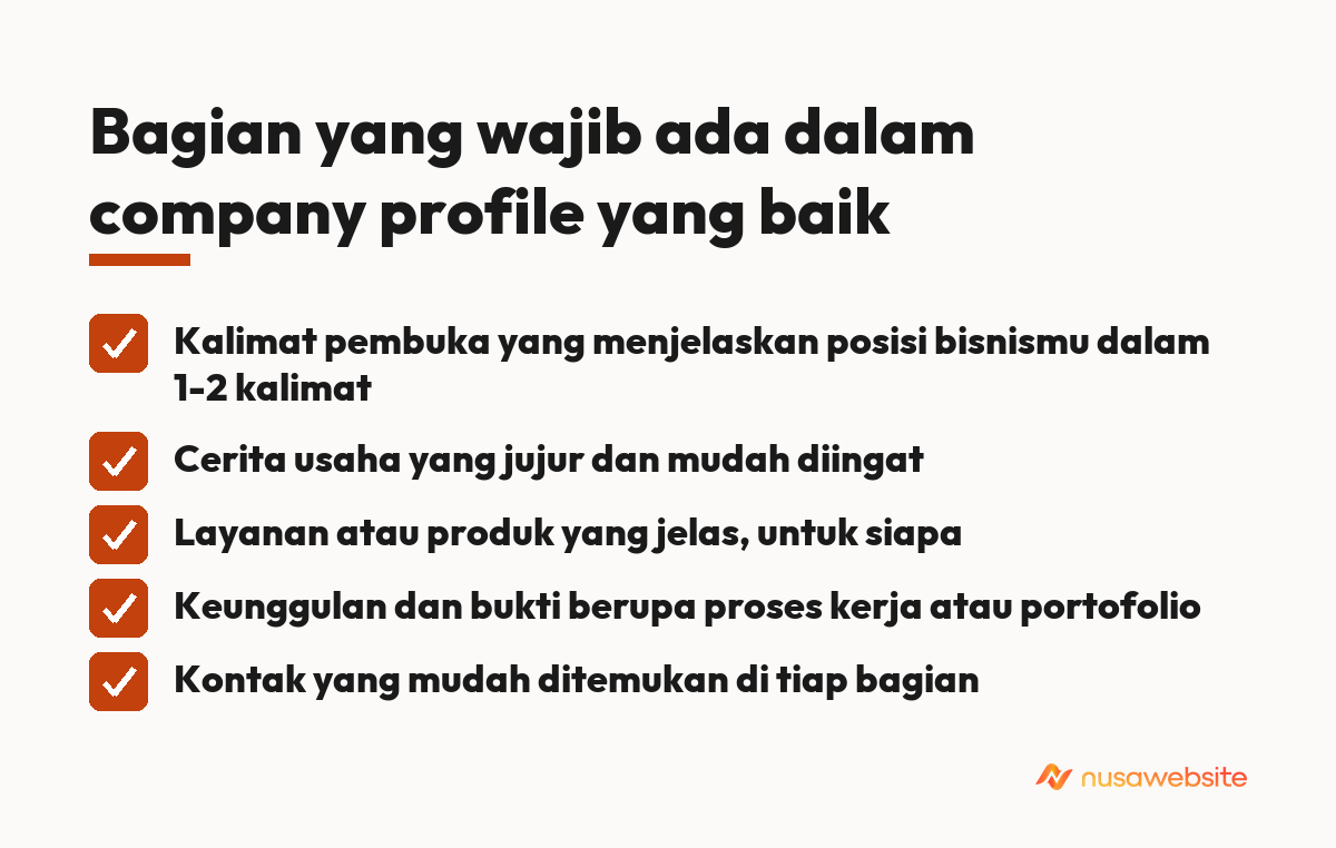 contoh company profile perusahaan yang baik