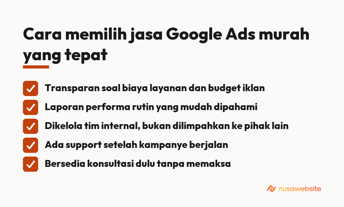 Cara memilih jasa Google Ads murah yang tepat