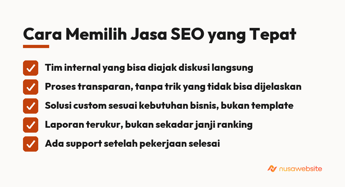 Cara Memilih Jasa SEO yang Tepat