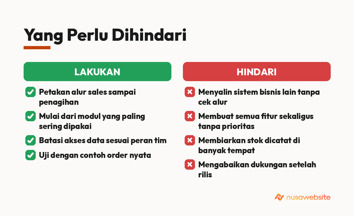 Yang Perlu Dihindari