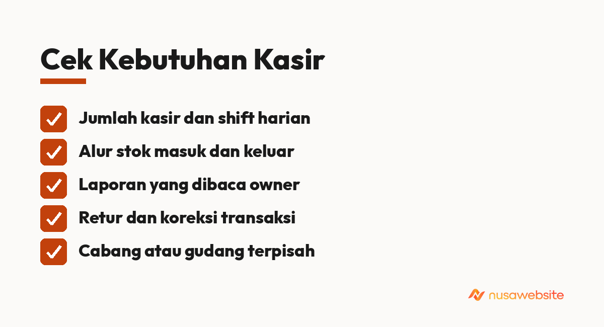 Cek Kebutuhan Kasir - berapa langganan aplikasi kasir